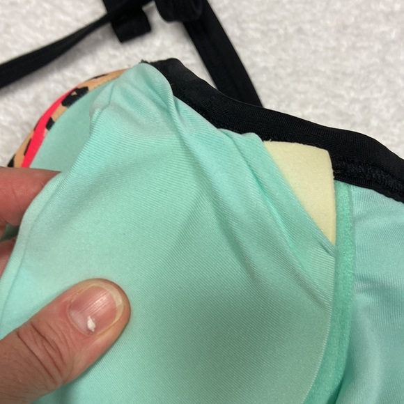 NWT sundazed black Scarlett halter bikini underwire 36 b/c cup Xl bottom - Picture 9 of 11